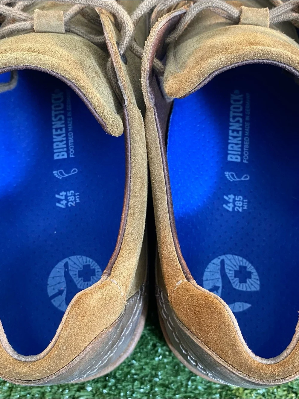 Birkenstock Honnef Low Sneakers Shoes Men's 44 / 11 Brown Tan Suede Cork Comfort